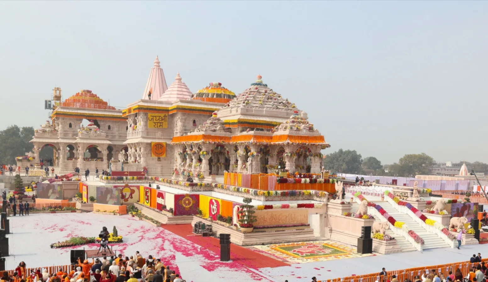 Ram Mandir Ayodhya at golden hour